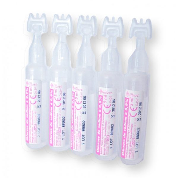 Unidose eau stérile 5 ml pour lavage nasal